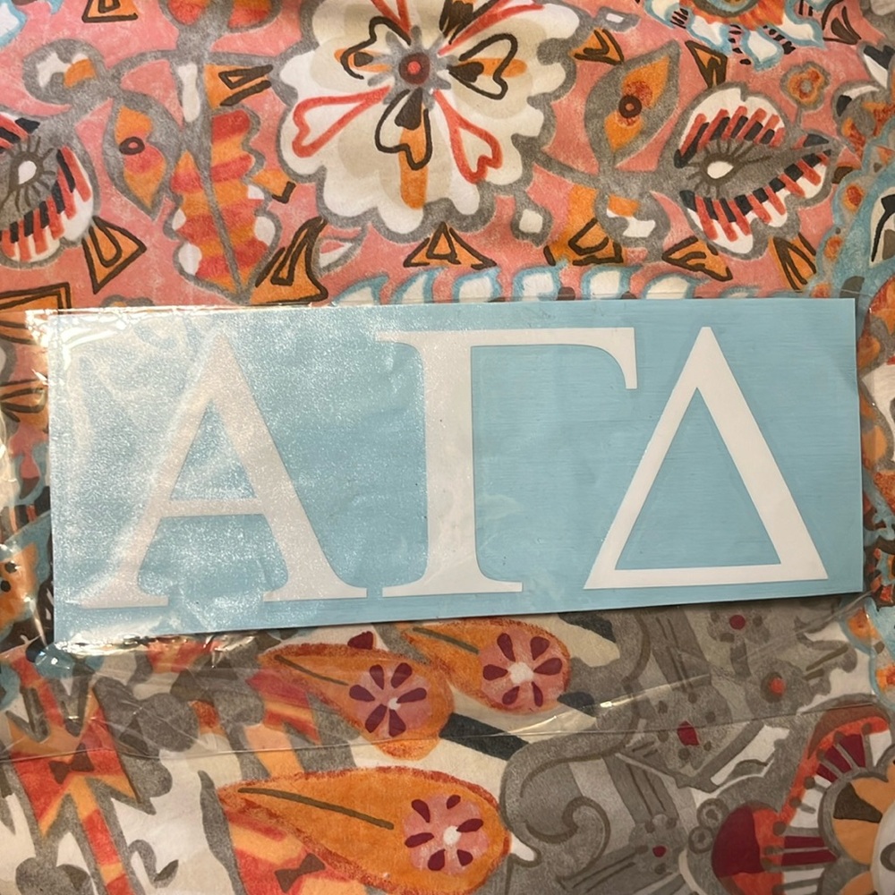 Alpha Gamma Delta Car Decal